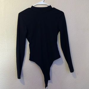 Cutout Back Long Sleeve Bodysuit